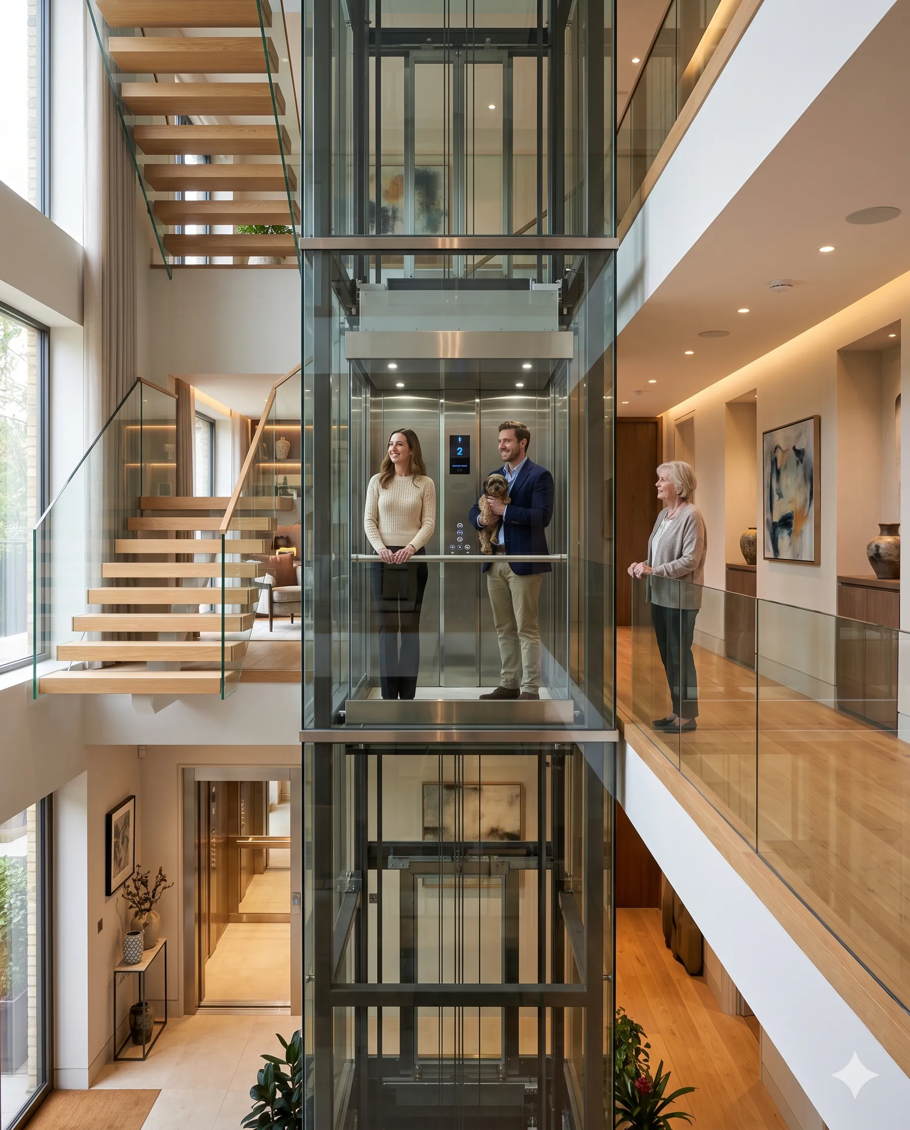Duplex home elevator improves every floor access